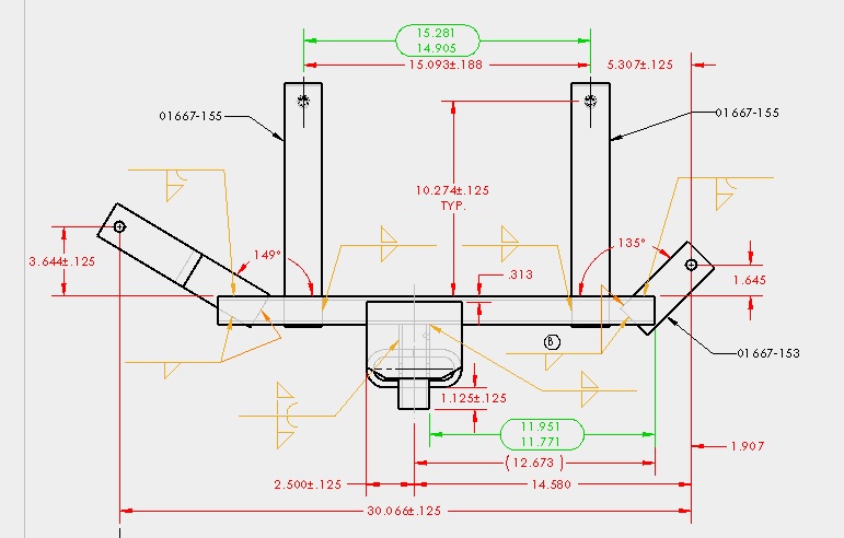 Hidden Hitch 60809 dimensions